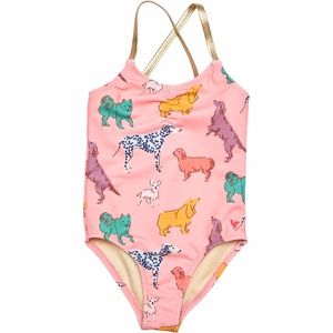 Pink Chicken Baby Belle One Piece - Rose w/Dogs